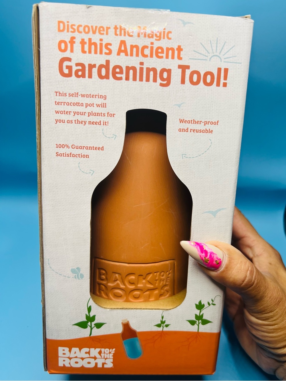 Back to the Roots Terracotta Olla Pot Self-Watering System 700mL NIB